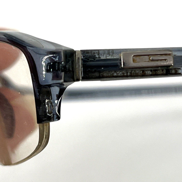 GUCCI GG 1505 ZN7 Eyeglass Frames Italy Half Rim 140 Clear Black Frame Side Logo - Picture 13 of 16